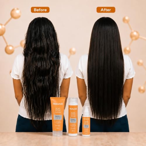 Image of Naturali Bond Repair Conditioner for Frizzy Hair & Dry Hair | Repairs Damaged & Frizzy Hair, Reduces Hair Breakage | Powered by TeraBond Science | With Keratin, Moringa Seed, Chia Seed, Vegetable Protein & Bamboo Extract | Repairs 2 Years of Chemically Treated Damaged Hair in 1 Wash | Paraben & Sulphate Free Conditioner | For All Hair Types | 200ml