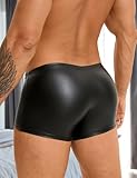 ohmydear Mens Sexy Underwear Trunks Opening Bulge Pouch Boxer Shorts Plus Size Male Lingerie Outfits for Bedroom Black Rave Mankini, UK 12 - Image 2