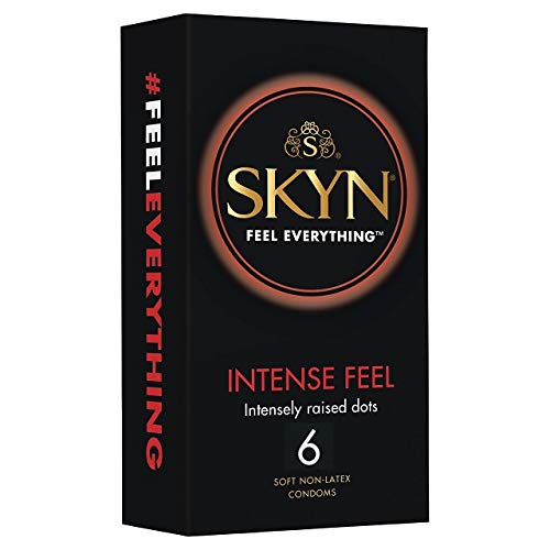 SKYN® - Preservativi privi di lattice Intense Feel, 10 confezioni da 5 per un totale di 50 preservativi + una confezioni da 10 preservativi Elite