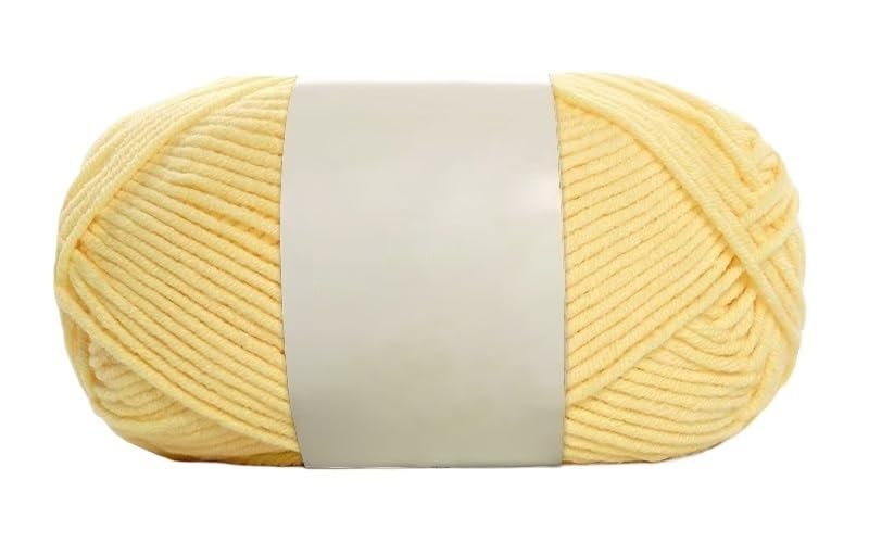 Fil coton au lait pour crochet 50g idéal pour tricoter des vêtements doux de bébé