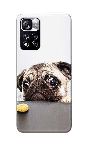 Image of PRINTFIDAA� Printed Hard Back Cover Case for Mi Xiaomi 11i 5G | Xiaomi 11i HyperCharge 5G Back Cover (Pug Dog) -2808