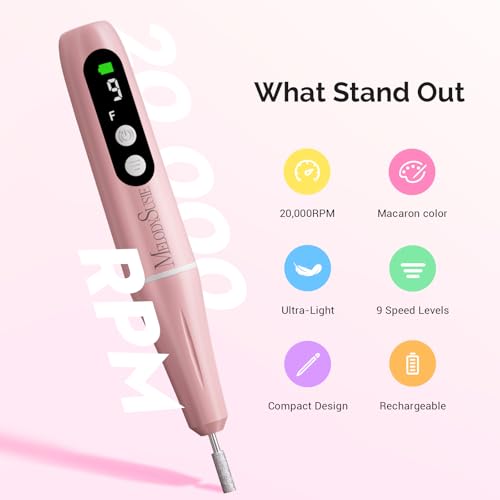 Image of MelodySusie PC90G Cordless Nail Drill & P-Art01R Handheld UV Lamp