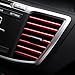 Osilly 20 Pcs Car Air Conditioner Outlet Decoration Strip, Decorative Trim for Auto Air Vent Outlet, Waterproof Automotive Interior Decors for Men Women, Universal for Most Vehicles (Red)