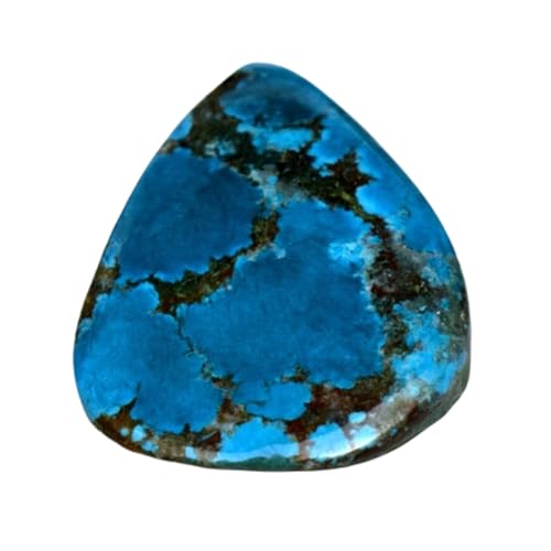 Cabochon turquoise naturelle de forme poire, gemme de collection GH_NAT_08579