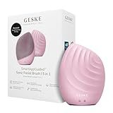 GESKE | Cepillo facial SmartAppGuided™ 5 en 1 | Cepillo de limpieza facial eléctrico | Cepillo de silicona suave | Limpieza facial profesional | Dispositivo de limpieza facial | masajeador facial