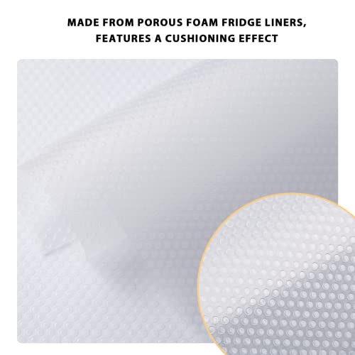 10 Pcs Refrigerator Liners,Cailide Washable Mats Covers Pads,Home Kitchen Gadgets Accessories Organization For Glass Shelves Multi-Use Shelf Drawer Fridge Liners (White,10 Pack (17.7"×11.6")) #TOP5