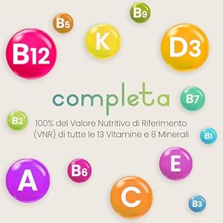 Multivitaminico Completo VitaBright Uomo e Donna | 400 Compresse (400 Giorni) | 27 Vitamine e Minerali | 100% NRV Tutte le Vitamine | Integratore Multivitaminico per Adulti e Ragazzi 12+