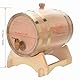 Ejoyous Retro Timber Port Barrel, Handgefertigte Eiche Oak Oak Timber Vintage Wood Oak 1.5L Fassungsvermögen Lebensmittelechte Aluminiumfolie für Whisky(5L, White)