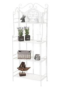 CLP Anika Weißes Standregal im Landhausstil