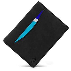 AKIELO Portemonnee – Stijlvolle Tap & Go Bifold portemonnee met Pull Tab – RFID blokkerende kaart portemonnee, Zwarte editie, Eén maat, Minimalistisch