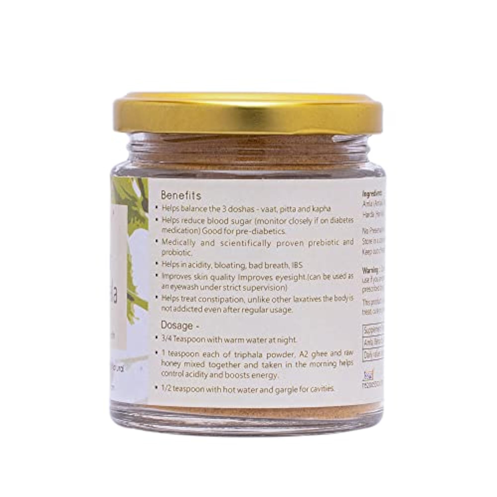 Livsatvik Just Triphala, 125g, Natural Wellness