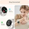 aeac Smartwatch para Mujer, pantalla AMOLED ultra clara, rastreador de actividad con monitor de frecuencia cardíaca/sueño/SpO2, compatible con iPhone/Samsung/Android, más de 110 modos deportivos (Gris, S/M/L, Gris) 6