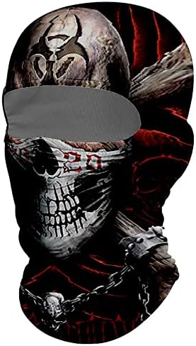 Balaclava Skull Ghosts Full Face Mask for Halloween Party Windproof Ski Mask Motorcycle Face Masks Hood for Outdoor Sport (YMX2022090TT)