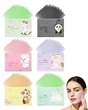 600 Stück Oil Löschpapier, Blotting Paper Handliches for Oily Skin Frauen
