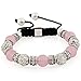 Produktbild Morella® Damen Armband Schmucksteine und Zirkonia Strass verstellbar Silber - rosa
