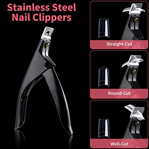 MELLIEX 500 pezzi Unghie Finte Trasparente