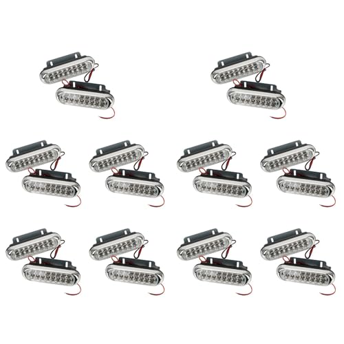 16LED Feux de Jour Antibrouillard Universels DRL Éclairage Blanc pour Pare-Choc Voiture