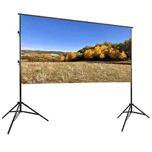 Soporte de pantalla para proyector de trípode portátil regulable para cine en casa exterior 5