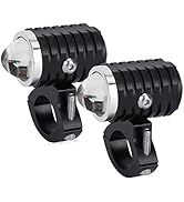 OPPBUY 2PCS Motorcycle Fog Light 70W Amber White Super Bright Driving Light with Strobe Light ,4 ...