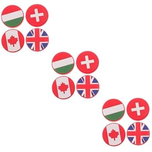 Milisten 3 Sätze Flaggen Tennis Vibrationsdämpfer