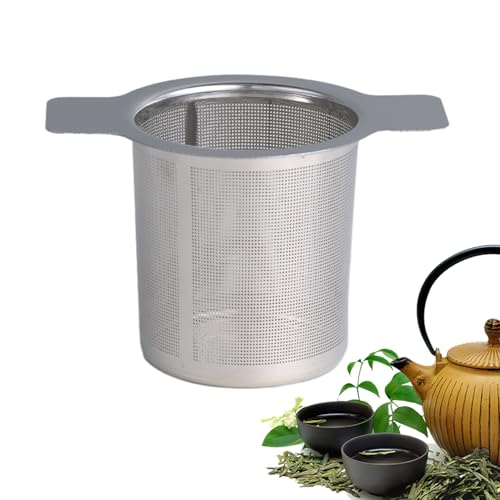 Filtro De Té Profesional - Colador De Cocina, Acero Durable, Mango Doble | Extracción Uniforme Sabor Natural, Preparación Eficiente Té Hierbas Flores, Caldos, Sopas, Marinadas Cocina Diaria