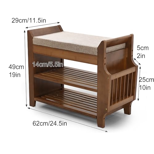 Rangement d'entrée avec banc porte-chaussures pour petits espaces - 4