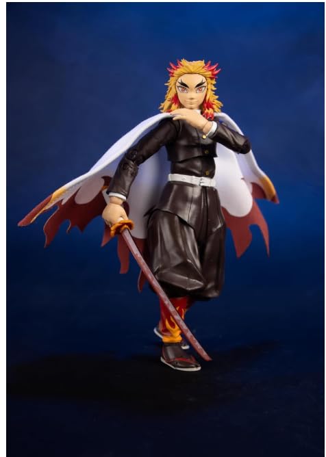 McFarlane Toys Demon Slayer Action Figure Kyojuro Rengoku, 12,7 Cm, Con Spada, Look Stagione 1, Collezionabile