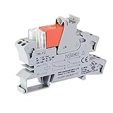 Vanky Industry 10pcs Compatible with WAGO 788-312 Relay Module with 2 Changeover Contacts 24 VDC Gray New