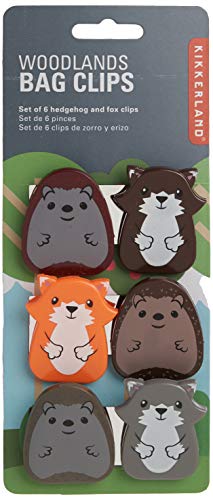 Kikkerland Woodlands Bag Clip, Set Of 6 #TOP1