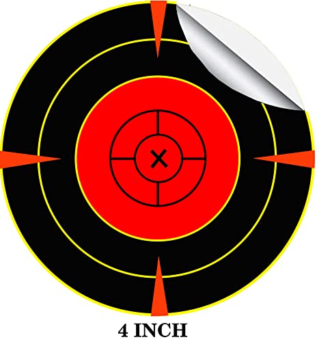 Shooting Splatter Target Stickers 4 Inch Reactive Paper Target Stickers Splatter Targets For Archery Hunting Shooting Practice Training 250Pcs #TOP1