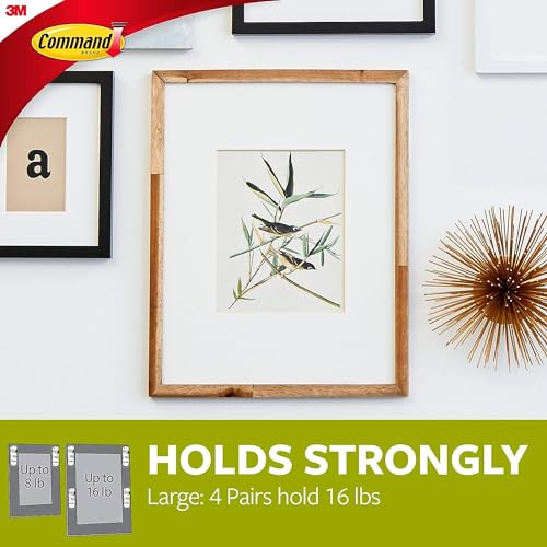 Command Picture Hanging Strips, Value Pack, 4x2 Pairs of Medium, 8x2 Pairs of Large - Damage Free Hanging - Image 7