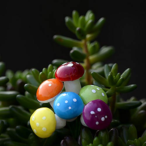 Mini Artificial Mushroom Maserfaliw 16Pcs Artificial Mushroom Holiday Easter Bonsai Spring Garden Flower Pot Decor - Random Color, Hot Home Decorations, Easter And Other Holiday Gifts. #TOP3