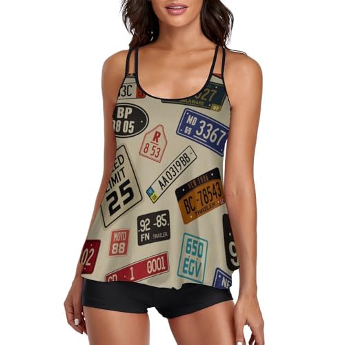 Maillot de bain tankini femme short de garçon ensembles bikini robe de plage