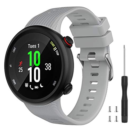 Watbro Compatible with Garmin Forerunner 45 Band, Soft Silicone Sport Replacement Watch Band, Fitness Strap Bracelet Wristband for Garmin Forerunner 45 Smartwatch