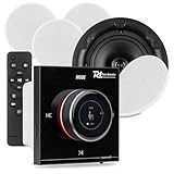 Kit livré complet avec télécommande, support mural et 20 m de câble haut-parleur, installation simple et immédiate, parfait pour profiter d’un son Hi-Fi puissant et homogène dans plusieurs zones.