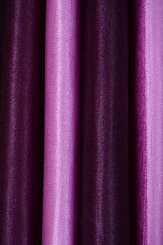 Image of HOME UTSAV 1 Piece Plain Shade Curtains for Long Door 9 Feet, Purple (Purple, 9 Feet (1Pc))