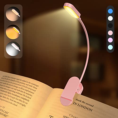 D BABE 9 LED Rechargeable Book Light for Reading in Bed, Clip on Reading Light with 3 Color Temperatures, Stepless Dimming Brightness, Long Lasting & Compact, Perfect for Readers, Kids & Travel D BABE 9 LED Rechargeable Book Light for Reading in Bed, Clip on Reading Light with 3 Color Temperatures, Stepless Dimming Brightness, Long Lasting & Compact, Perfect for Readers, Kids & Travel