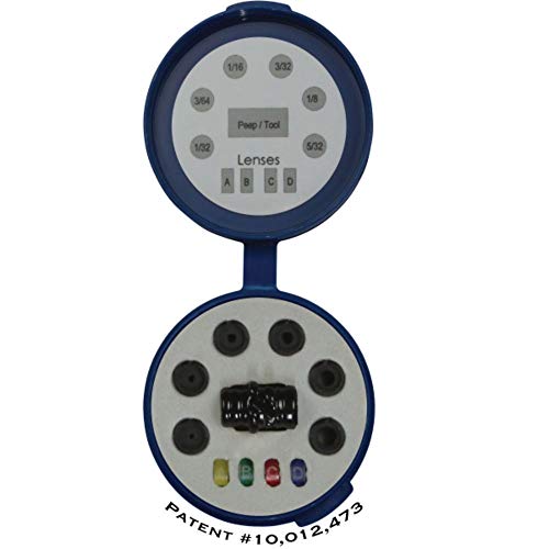 Hamskea Insight Super Deluxe Peep Kit (Includes Housing, 6 Apertures/Tool, 4 Lens, and Case), Black