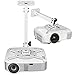 SIMBR Universal Projector Ceiling Mount or Height Adjustable Wall LCD/DLP Mount Bracket for Epson, Optoma, BenQ, Viewsonic Projectors, 25" Extension Pole, 33lb Load Capacity