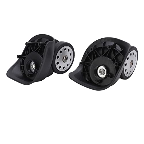 1 Pair Luggage Casters A88 Porous Suitcase Wheel Suitcase Luggage Replacement Casters for Travel Bags Large Size(Black)2