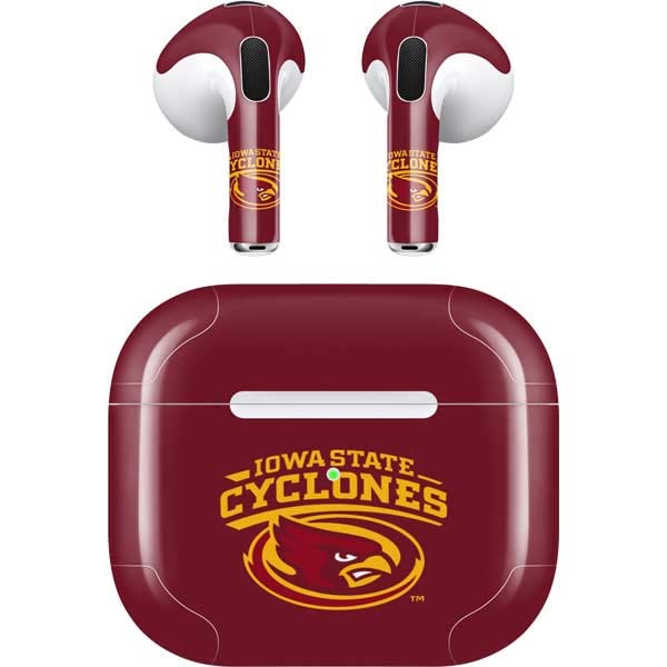 Skinit Decal Audio Skin Compatible with Apple AirPods (3rd Gen, 2021) - Officially Licensed Cyclones Design
