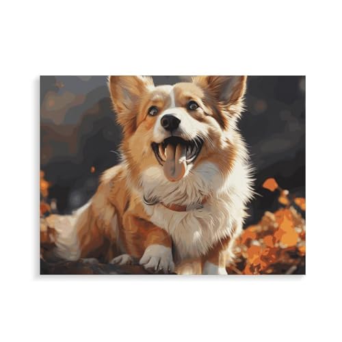 Peinture par numéros Corgi mignon pour savourer le plaisir de créer