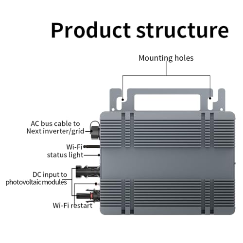Solar Grid Micro inverter 200 W intelligente monofase pannello Cravatta IP66 Water Proof