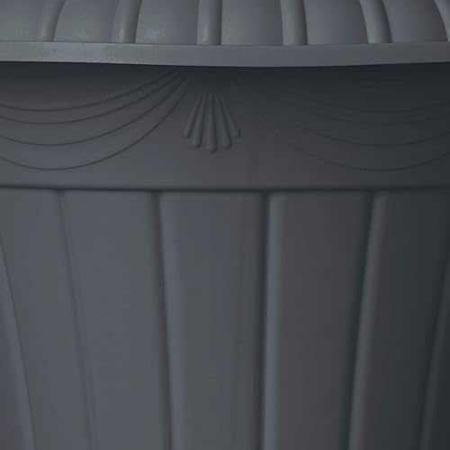 Miniatura 57 de PL10CP - Maceta clásica de plástico tradicional para interiores y exteriores, 15 x 13 pulgadas, cobre cepillado