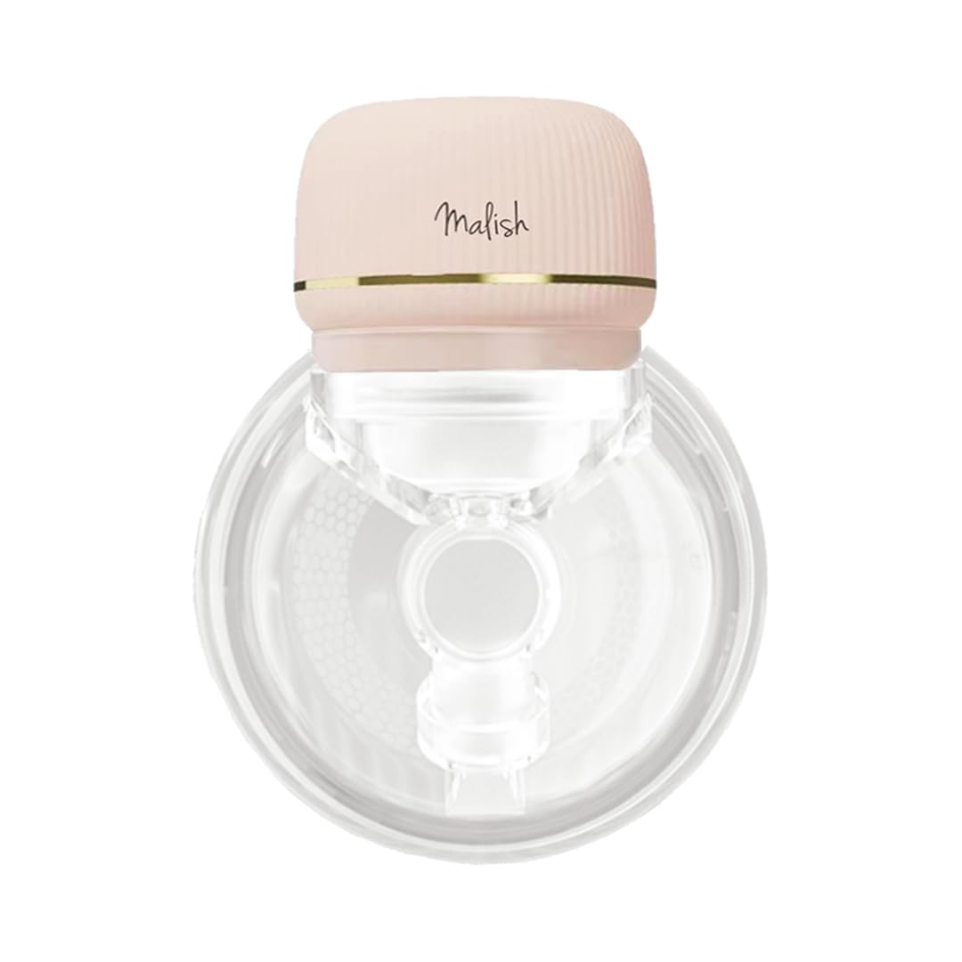 Malish E-PUMP Wearable, Wireless, Rechargeable Breast Pump, Adjustable Suction, Handsfree
