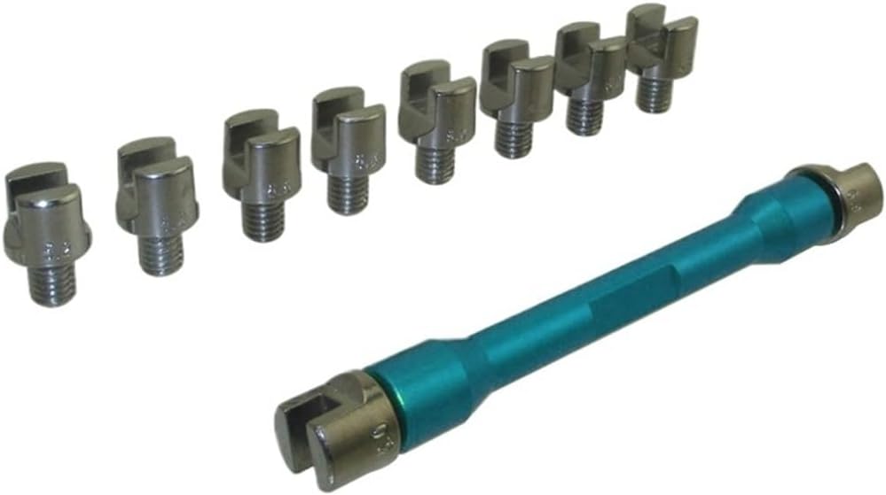 Wheel Spoke Wrench Spanner Kit for HA YA KI Pit Dirt Bike - 10 Sizes (5mm to 6.8mm) - Durable Aluminum & Iron Construction