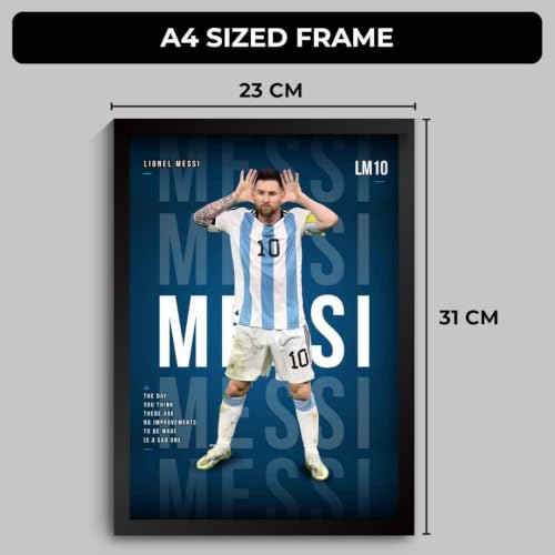 Image of Funk You Store Messi Poster Framed | Lionel Messi Wall Art Posters Framed | Argentina Edition Football Legend | Premium Sports Decor for Paris Football Fans | GOAT Motivational Wall Poster (F 252)