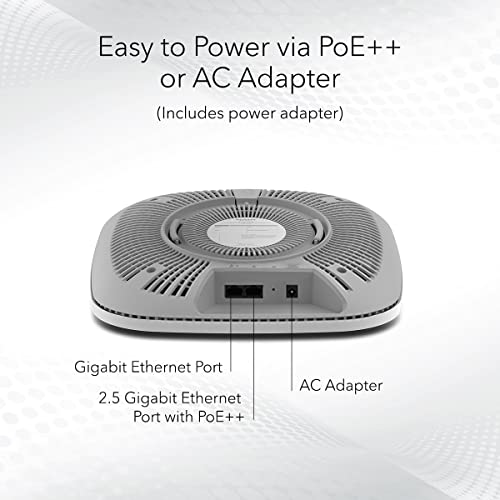 Netgear WAX630EP-100NAS Cloud Managed Wireless Access Point (Wax630Ep) - Wifi 6E Tri-Band Axe7800 Speed | Mesh | 802.11Ax | Mu-Mimo thumb #3