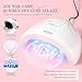 Morovan Professional Acrylic Nail Kit: Beginners Nail Kit Set for Starter Acrylic Nail Set with Drill Powder U V Nail Light Gift Home Salon Christmas Gift