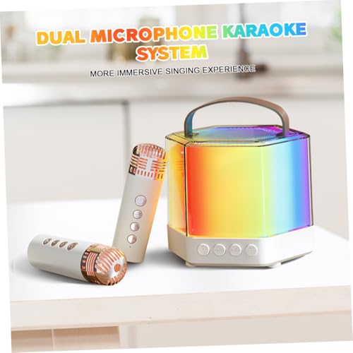 Machine de Karaoké Portable avec Micro et Enceinte Compacte LED - 5